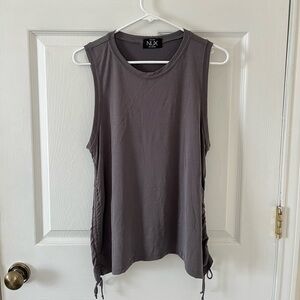 NUX Charcoal Sleeveless Tee